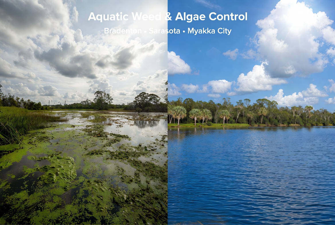 Aquatic Weed & Algae Control Services in Bradenton, Sarasota & Myakka City, FL